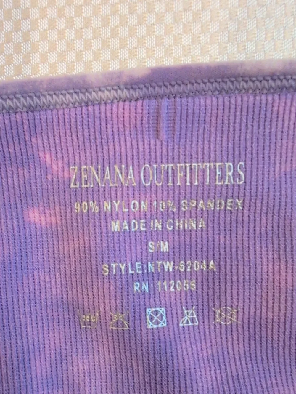 Zenana Outfitters Lavender Ribbed Padded